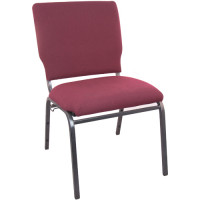 Flash Furniture SEPCHT185-104 Advantage Maroon Multipurpose Church Chairs - 18.5 in. Wide